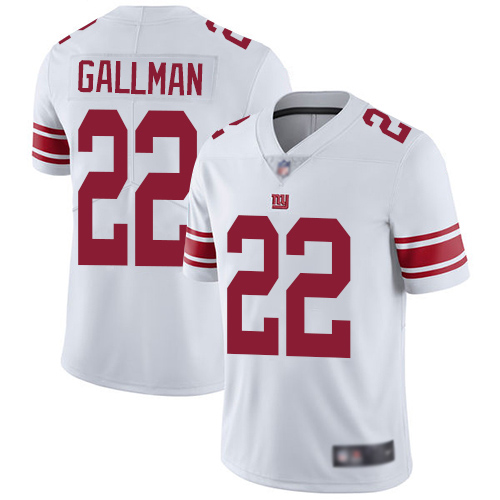 Men New York Giants 22 Wayne Gallman White Vapor Untouchable Limited Player Football NFL Jersey